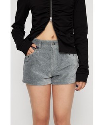 LAGUA GEM RIB KNIT ショートパンツ　ラグアジェム LAGUA GEM | RIB KNIT ショートパンツ (ショートパンツ ) |SHEL