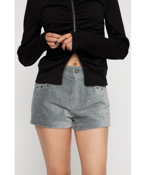 LAGUA GEM(ラグアジェム)の「BRUSHED COMPACT ショートパンツ(その他パンツ・レディース・ブラック/ライトカーキ/杢グレー・X-SMALL/SMALL/MEDIUM)」の5枚目の写真