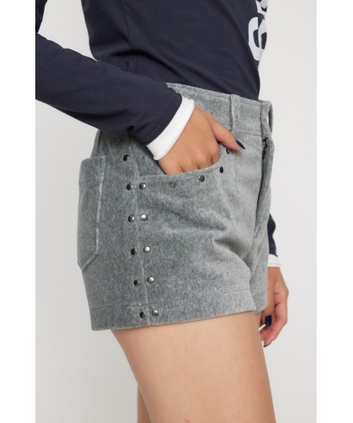 LAGUA GEM(ラグアジェム)の「BRUSHED COMPACT ショートパンツ(その他パンツ・レディース・ブラック/ライトカーキ/杢グレー・X-SMALL/SMALL/MEDIUM)」の10枚目の写真