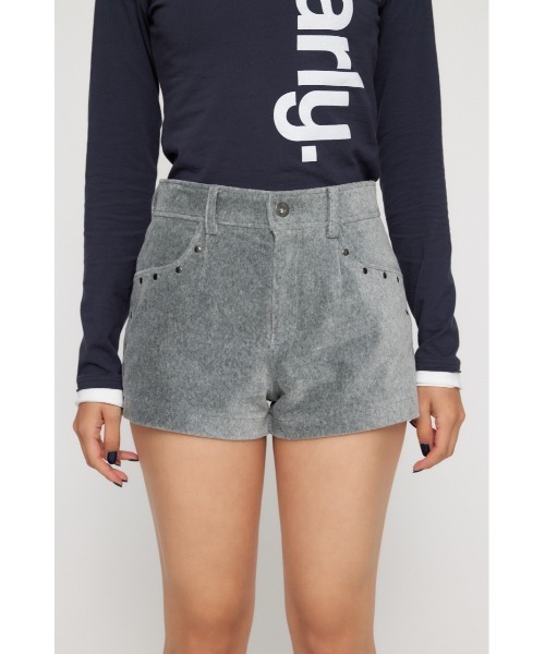 salsation ショートパンツ　L grey スウェットトラックショートパンツ[ac1915] | レディースファッション