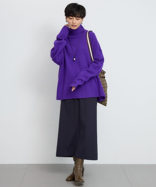 BARNYARDSTORM(バンヤードストーム)の「BARNYARDSTORM / AQUAハイネックプルオーバー【WEB限定カラー】【YouTube「i.style closet」紹介アイテム】(ニット/セーター・レディース・ピンク/ホワイト/イエロー/パープル/ベージュ/チャコール・M/S)」の16枚目の写真