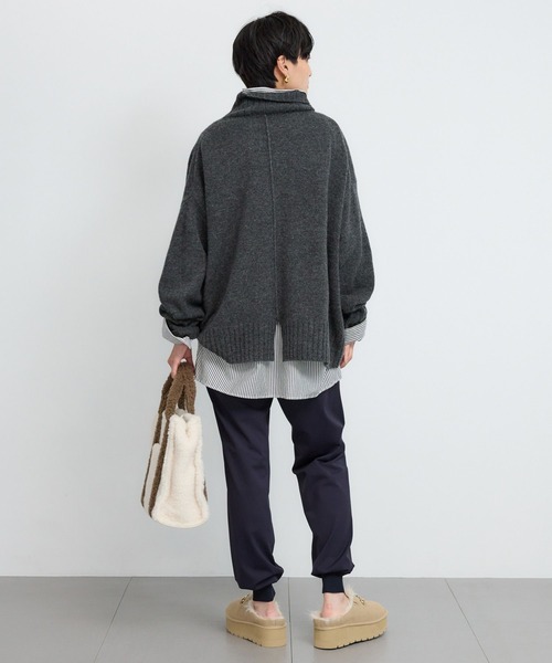 BARNYARDSTORM(バンヤードストーム)の「BARNYARDSTORM / AQUAハイネックプルオーバー【WEB限定カラー】【YouTube「i.style closet」紹介アイテム】(ニット/セーター・レディース・ピンク/ホワイト/イエロー/パープル/ベージュ/チャコール・M/S)」の19枚目の写真