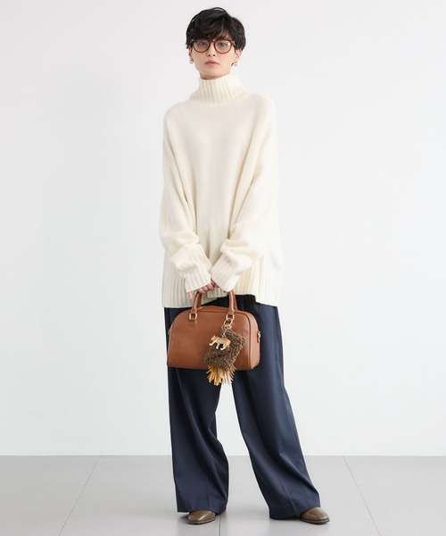 BARNYARDSTORM(バンヤードストーム)の「BARNYARDSTORM / AQUAハイネックプルオーバー【WEB限定カラー】【YouTube「i.style closet」紹介アイテム】(ニット/セーター・レディース・ピンク/ホワイト/イエロー/パープル/ベージュ/チャコール・M/S)」の21枚目の写真