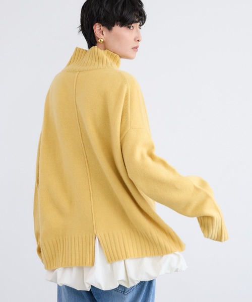 BARNYARDSTORM(バンヤードストーム)の「BARNYARDSTORM / AQUAハイネックプルオーバー【WEB限定カラー】【YouTube「i.style closet」紹介アイテム】(ニット/セーター・レディース・ピンク/ホワイト/イエロー/パープル/ベージュ/チャコール・M/S)」の22枚目の写真