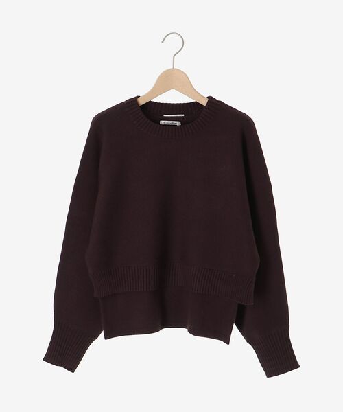 le.coeur blanc(ルクールブラン)の「3WAYレイヤードクルーニット(ニット/セーター・レディース・グレイッシュベージュ/ダークブラウン/キャメル/ネイビー/オフホワイト・38)」の7枚目の写真