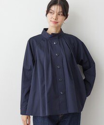 シャツ テーラードジャケット スタンドカラー」に該当する