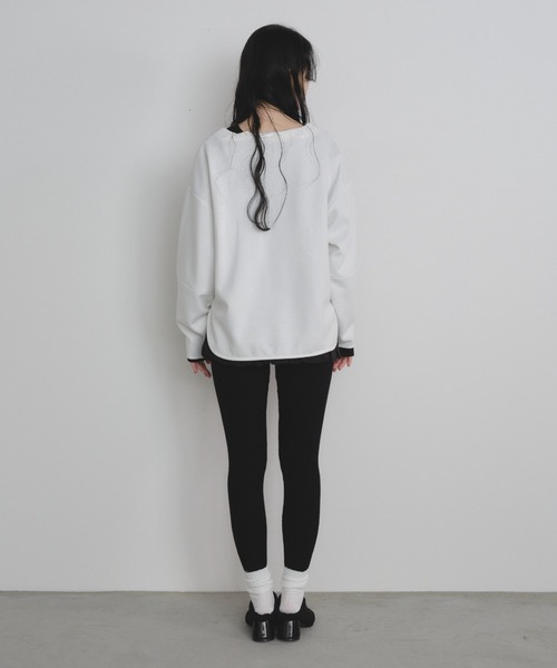 Shelly island（シェリーアイランド）の「リブレギンス（レギンス/スパッツ・レディース・グレー/ブラック/ホワイト・FREE）」の20枚目の写真