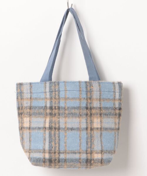 VIBGYOR(ヴィブジョー)の「Mignonjour/チェック柄ミニトートバッグ M2841(トートバッグ・レディース・ブルー/レッド/ネイビー・FREE)」の5枚目の写真