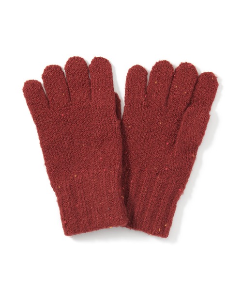 無印良品（ムジルシリョウヒン）の「＜キッズ＞　再生ポリエステル混　のびのび　手袋（手袋・キッズ・ダークグレー/オートミール/レッド・FREE）」の3枚目の写真