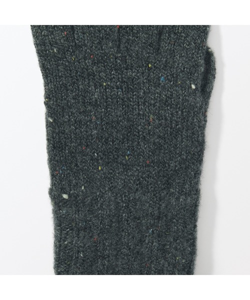 無印良品（ムジルシリョウヒン）の「＜キッズ＞　再生ポリエステル混　のびのび　手袋（手袋・キッズ・ダークグレー/オートミール/レッド・FREE）」の4枚目の写真