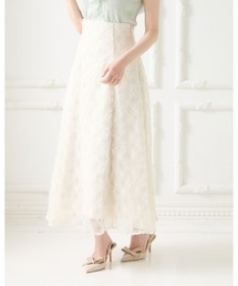 LANTINAM（ランティナム）の「Tule Flower Flare Skirt（スカート）」