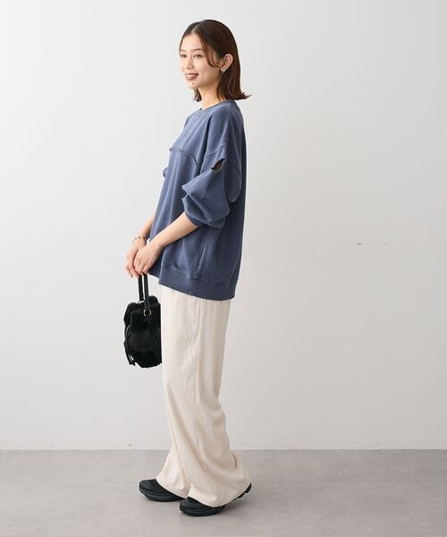 ELENCARE DUE（エレンカーレデュエ）の「・ELENCARE DUE コーデュロイイージーパンツ（その他パンツ・レディース・ブラック/アイボリー/ブラウン/ボルドー・FREE）」の8枚目の写真