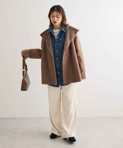 ELENCARE DUE（エレンカーレデュエ）の「・ELENCARE DUE コーデュロイイージーパンツ（その他パンツ・レディース・ブラック/アイボリー/ブラウン/ボルドー・FREE）」の11枚目の写真