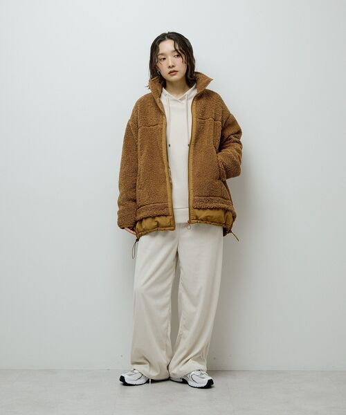 ELENCARE DUE（エレンカーレデュエ）の「・ELENCARE DUE コーデュロイイージーパンツ（その他パンツ・レディース・ブラック/アイボリー/ブラウン/ボルドー・FREE）」の16枚目の写真