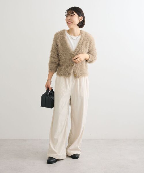 ELENCARE DUE（エレンカーレデュエ）の「・ELENCARE DUE コーデュロイイージーパンツ（その他パンツ・レディース・ブラック/アイボリー/ブラウン/ボルドー・FREE）」の19枚目の写真