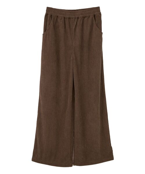 ELENCARE DUE（エレンカーレデュエ）の「・ELENCARE DUE コーデュロイイージーパンツ（その他パンツ・レディース・ブラック/アイボリー/ブラウン/ボルドー・FREE）」の6枚目の写真