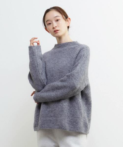 Lourmarin（ルールマラン）の「《別注》【TRICOTS JEAN MARC/トリコット・ジーン・ マルク】ボトルネックニットプルオーバー（ニット/セーター・レディース・ブルー/グレー/ピンクベージュ/ライトグレー・FREE）」の3枚目の写真