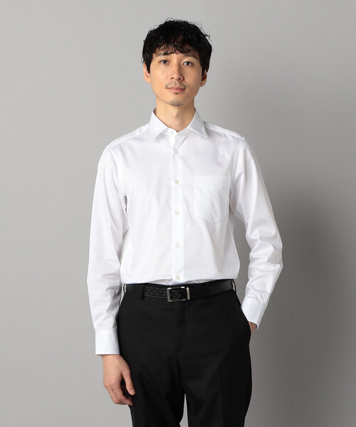 COMME CA MEN(コムサメン)の「アルビニ コットンブロード レギュラーカラーシャツ(シャツ/ブラウス・メンズ・ホワイト・S/M/L)」の4枚目の写真