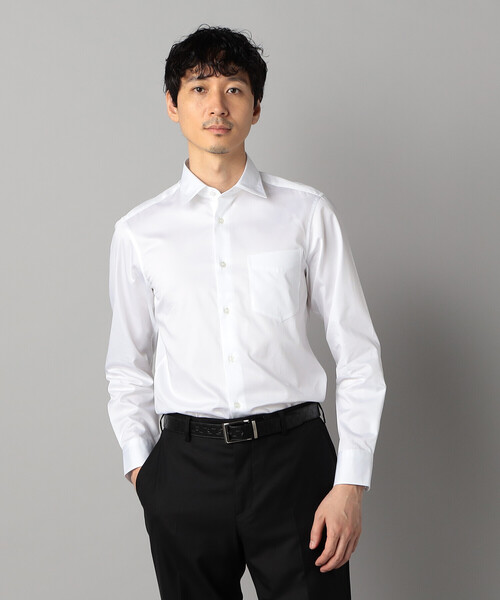 COMME CA MEN(コムサメン)の「アルビニ コットンブロード レギュラーカラーシャツ(シャツ/ブラウス・メンズ・ホワイト・S/M/L)」の5枚目の写真