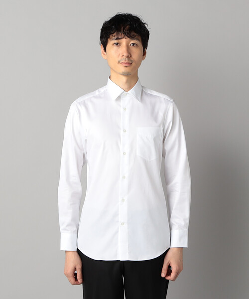 COMME CA MEN(コムサメン)の「アルビニ コットンブロード レギュラーカラーシャツ(シャツ/ブラウス・メンズ・ホワイト・S/M/L)」の6枚目の写真