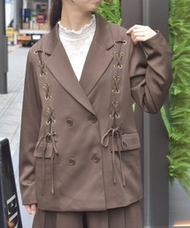 axes femme | ハトメ×編上テーラージャケット(テーラードジャケット)