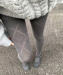 Vipoa(ヴィポア)のArgyle check knit tights(タイツ/ストッキング)