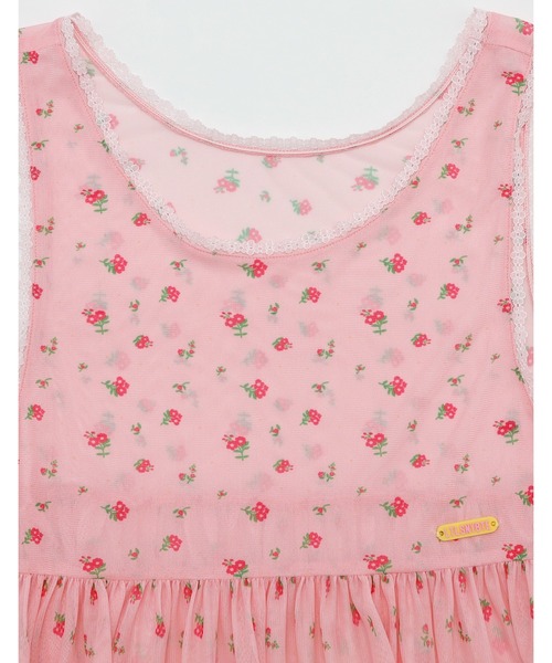 Little sunny bite（リトルサニーバイト）の「【RES】【little sunny bite】original floral tulle dress（ワンピース・レディース・ピンク・MEDIUM/SMALL）」の6枚目の写真