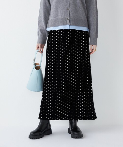 セール】SHIPS Colors:〈手洗い可能〉グリッタープリント ポリエステル