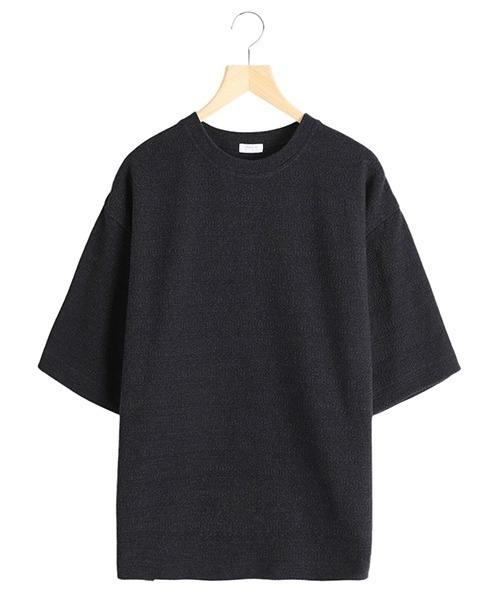 crepuscule（クレプスキュール）の「crepuscule / クレプスキュール：Links T-Shirt：2501-016[COR]（Tシャツ/カットソー・メンズ・ブラック/ダークグレー・2）」の2枚目の写真