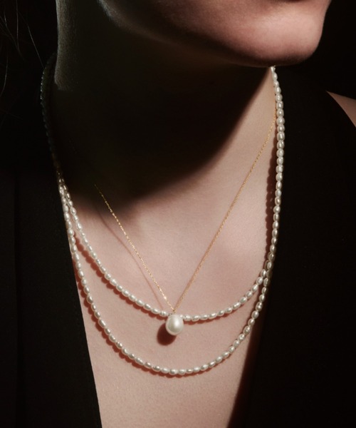 【les bonbon】blanc pearl leeway necklace/ブラン パール リーウェイ ネックレス