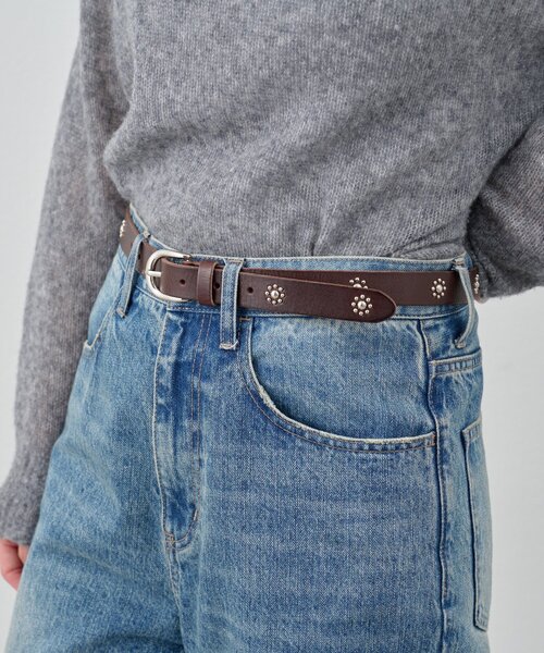 SHENERY（シーナリー）の「スタッズベルト（ベルト・レディース・ダークブラウン/ブラック・FREE）」の4枚目の写真