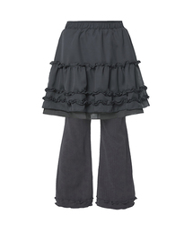 FLAREUP（フレアアップ）の「3-Layered Ruffle Skirt Pants (FL-260_Charcoal)（その他パンツ）」