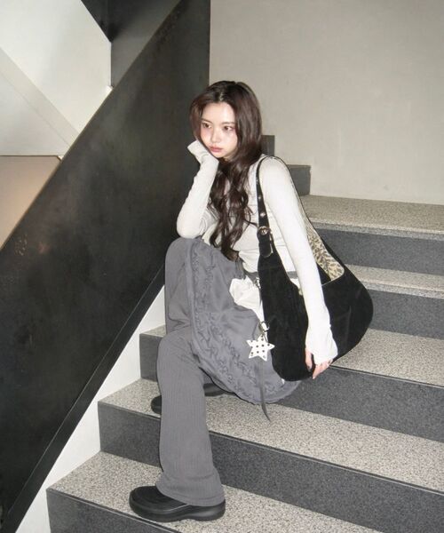 FLAREUP(フレアアップ)の「3-Layered Ruffle Skirt Pants (FL-260_Charcoal)(その他パンツ・レディース・チャコール・OS)」の21枚目の写真