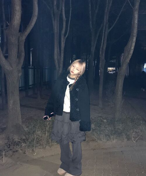 FLAREUP(フレアアップ)の「3-Layered Ruffle Skirt Pants (FL-260_Charcoal)(その他パンツ・レディース・チャコール・OS)」の3枚目の写真