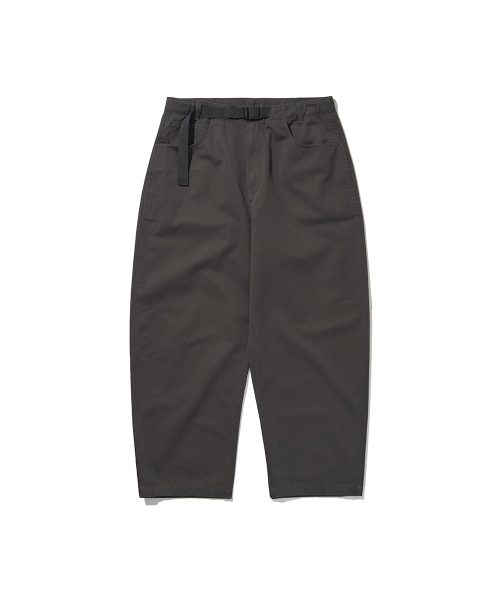 HISHANDER（ヒズハンダー）の「BELTED WIDE CHINO PANTS [Grey]（その他パンツ・レディース・その他・1/2/3）」の2枚目の写真