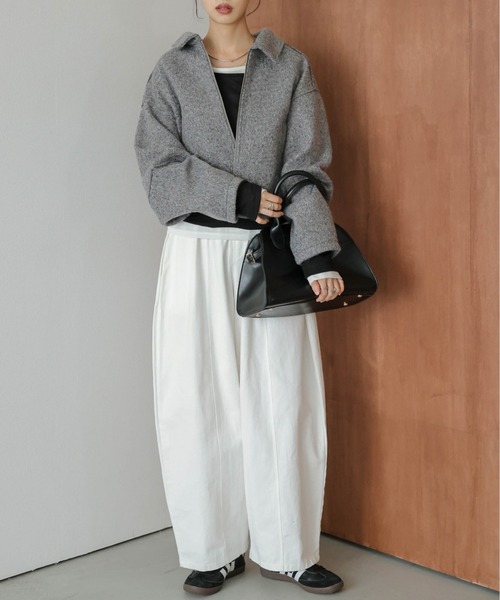 AMELY(エミリー)の「Wジップショートジャケット(その他アウター・レディース・ブラック/ベージュ/ブラウン/グレー・フリー)」の21枚目の写真