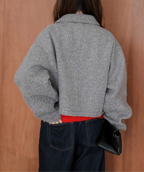 AMELY(エミリー)の「Wジップショートジャケット(その他アウター・レディース・ブラック/ベージュ/ブラウン/グレー・フリー)」の9枚目の写真