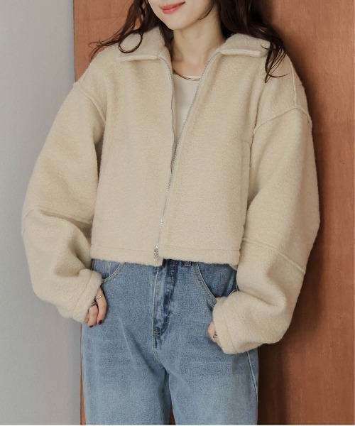 AMELY(エミリー)の「Wジップショートジャケット(その他アウター・レディース・ブラック/ベージュ/ブラウン/グレー・フリー)」の12枚目の写真