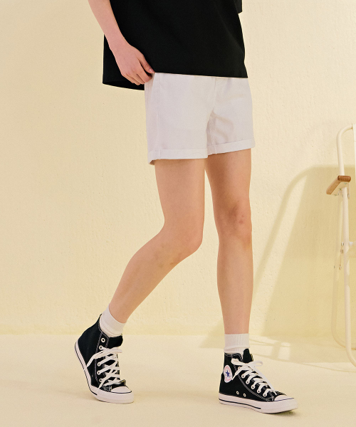 CHASECULT(チェイスカルト)の「レディースオール4部ロールアップデニムパンツ-DCRG2672E01(その他パンツ・レディース・ホワイト・70/67/76)」の2枚目の写真