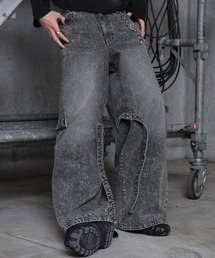 Spielio | 【Spielio】Eyelet belted denim / アイレットベルテッドデニム(デニムパンツ)