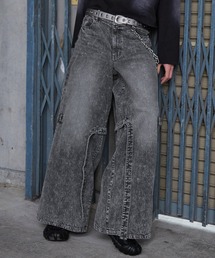 Spielio（シュピーリオ）の「【Spielio】Eyelet belted denim / アイレットベルテッドデニム（デニムパンツ）」