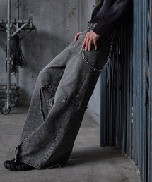 Spielio（シュピーリオ）の「【Spielio】Eyelet belted denim / アイレットベルテッドデニム（デニムパンツ）」