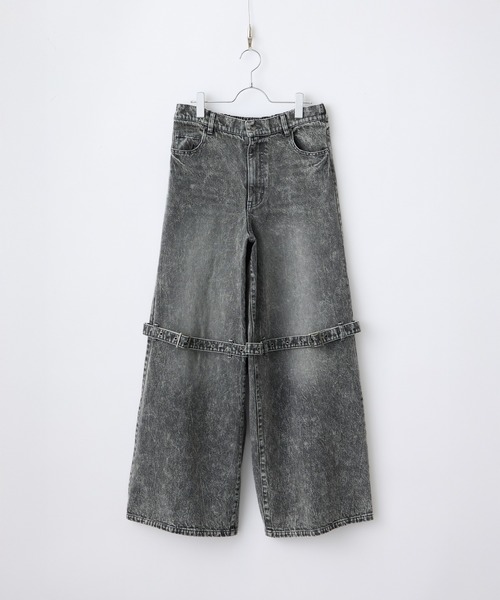 Spielio（シュピーリオ）の「【Spielio】Eyelet belted denim / アイレットベルテッドデニム（デニムパンツ・メンズ・グレー/ブルー・L/M/S）」の17枚目の写真