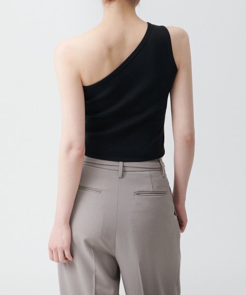 MUSINSA STANDARD WOMAN（ムシンサスタンダードウーマン）の「ウィメンズワンショルダータンクトップ[ブラック]（Tシャツ/カットソー・レディース・その他・LARGE/X-SMALL/MEDIUM/SMALL）」の2枚目の写真
