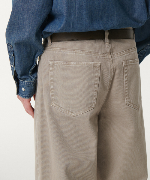 MUSINSA STANDARD（ムシンサスタンダード）の「ガーメントダイワイドデニムパンツ[ベージュ]（デニムパンツ・メンズ・その他・29/36/34/33/26/27/28/38/30/31/32）」の7枚目の写真