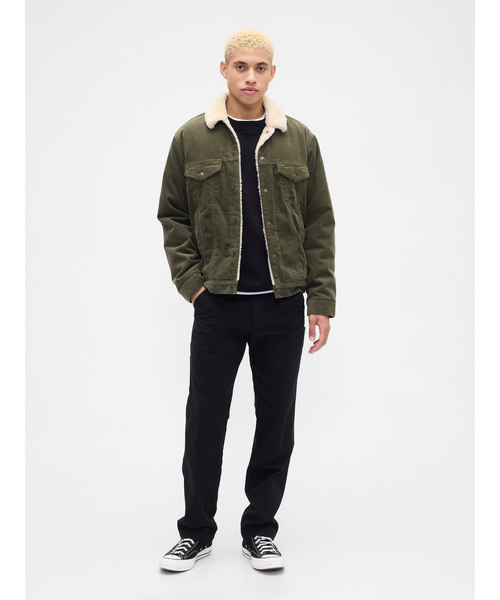 GAP（ギャップ）の「裏ボア アイコン コーデュロイジャケット（その他アウター・メンズ・カーキ・XS/L/M/XL/S）」の4枚目の写真