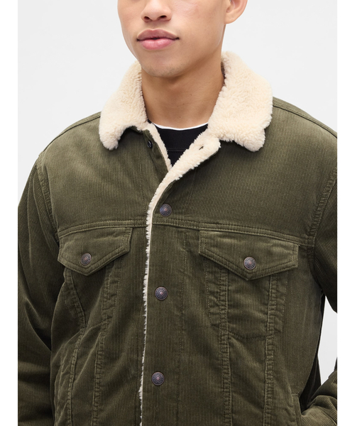GAP（ギャップ）の「裏ボア アイコン コーデュロイジャケット（その他アウター・メンズ・カーキ・XS/L/M/XL/S）」の5枚目の写真