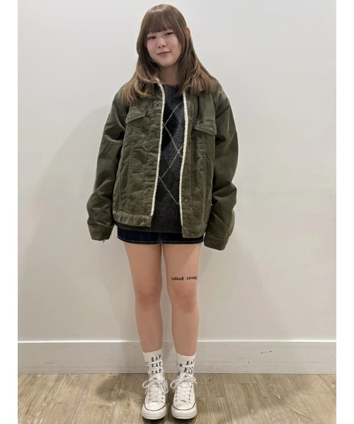 裏ボア アイコン コーデュロイジャケット（その他アウター）｜GAP