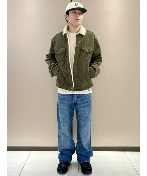 GAP（ギャップ）の「裏ボア アイコン コーデュロイジャケット（その他アウター・メンズ・カーキ・XS/L/M/XL/S）」の8枚目の写真