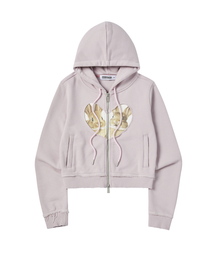 BABY RABBIT HOOD ZIP-UP LIGHT PINK